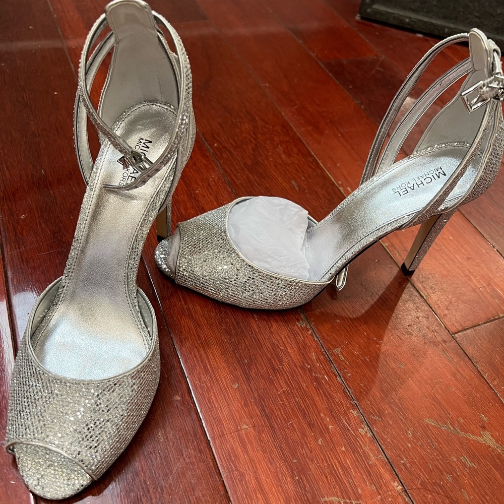 Women’s Michael Kors silver heel
